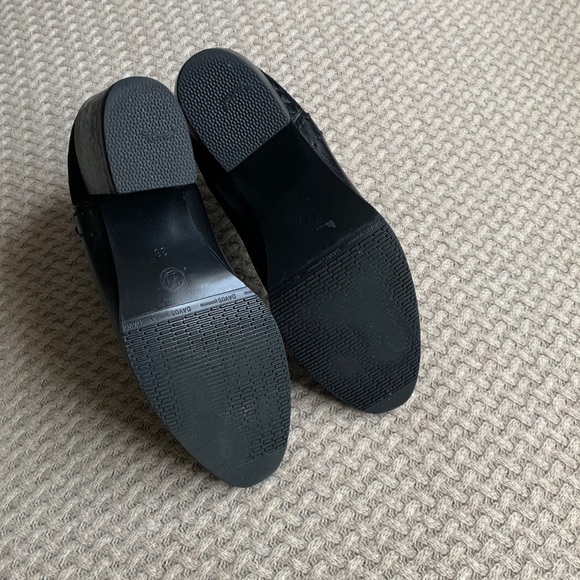 George J Love Black Leather Ankle Boots with Animal Print Detail - Picture 12 of 13